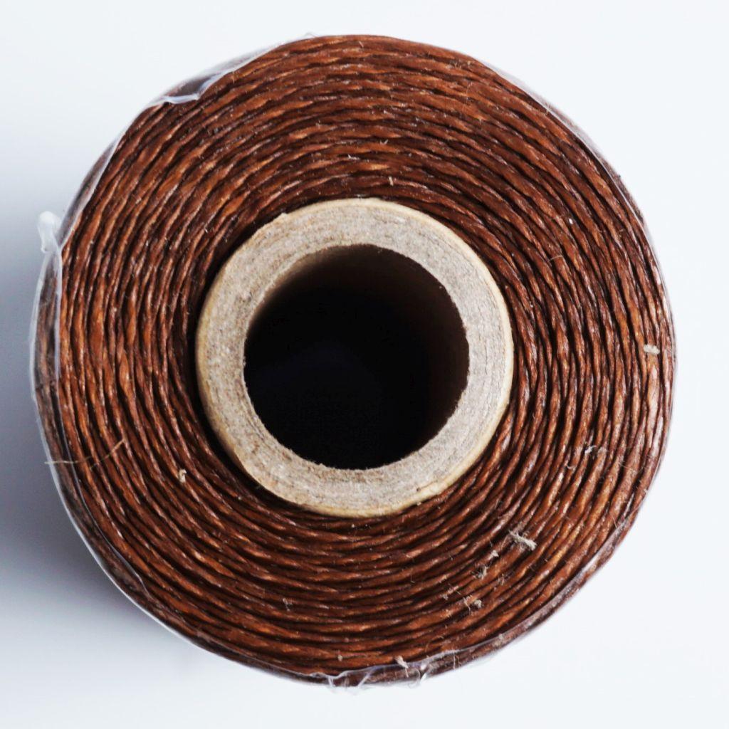 Gewachster Nähfaden Sattlergarn 1mm dick 100m braun